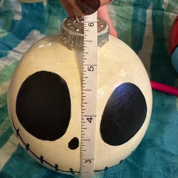 Nightmare Before Christmas Jack & Sally Homemade Jumbo X-mas Bulb - Picture 4 of 5